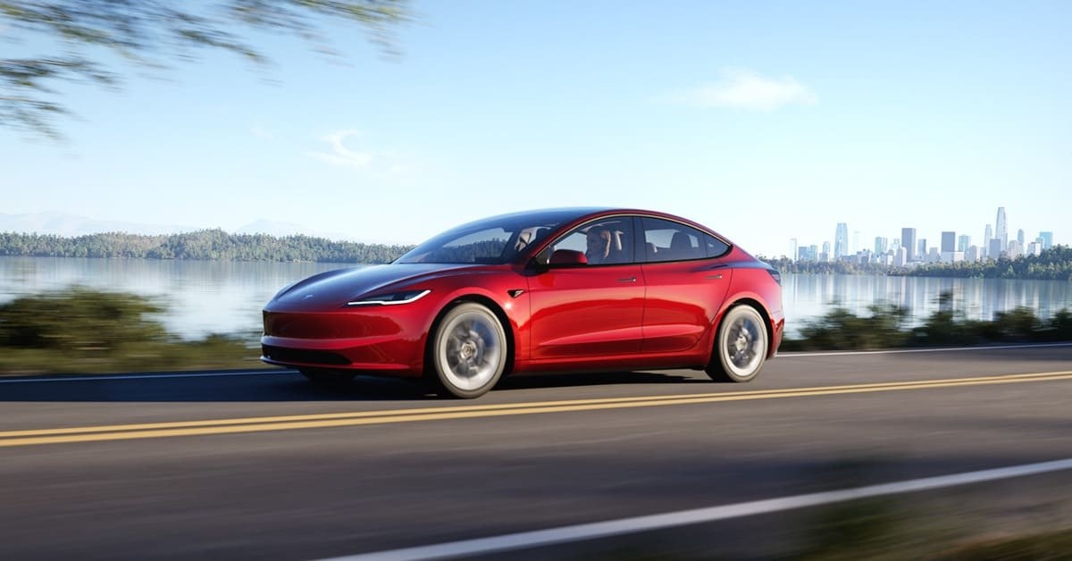 Tesla Model 3, fotografia de referência do modelo